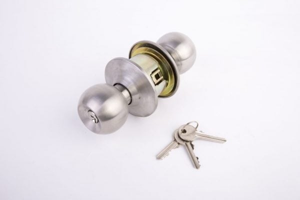 Pomo con llave Hafele Acero Inoxidable