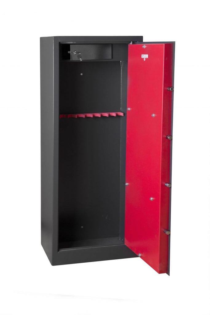 Cofre armero con llave para 10 armas TCH-10
